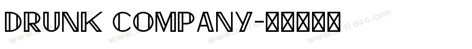 drunk company字体转换